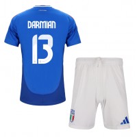 Dětský Fotbalový dres Itálie Matteo Darmian #13 ME 2024 Domácí Krátký Rukáv (+ trenýrky)